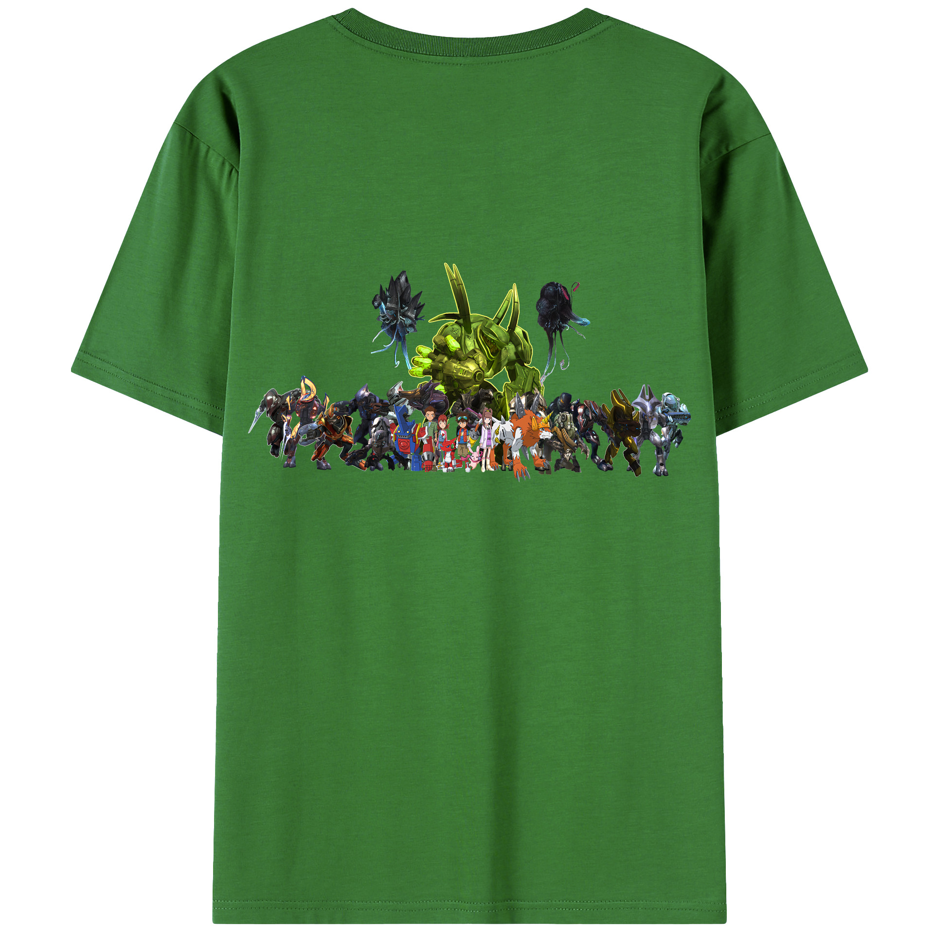 （画像用） Digimon デジタルモンスター/デジモン レディース半袖Tシャツ(バックプリント)
